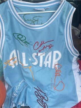 Light Blue All-Star Mesh Basketball Jersey - Unbranded